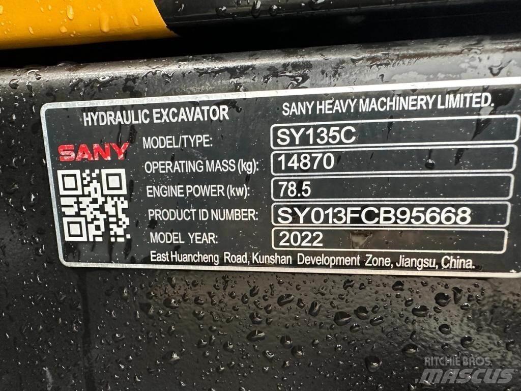 Sany SY135C 履带挖掘机