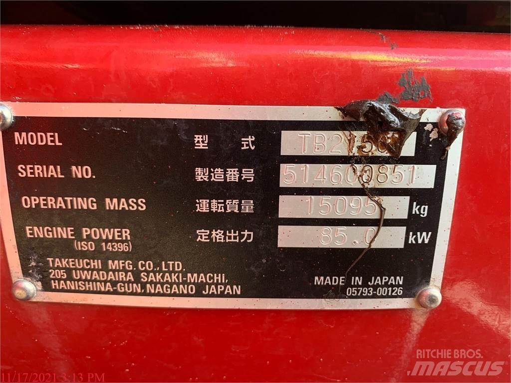 Takeuchi TB2150 履带挖掘机