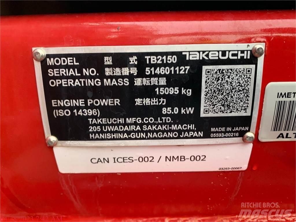 Takeuchi TB2150 履带挖掘机