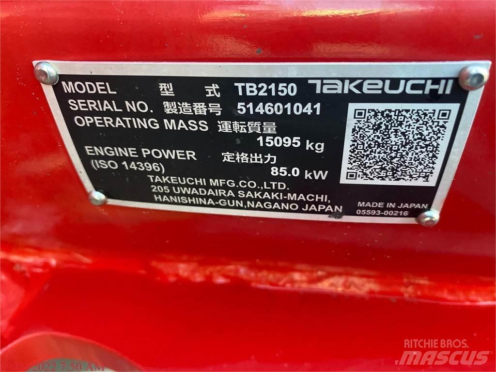 Takeuchi TB2150 履带挖掘机