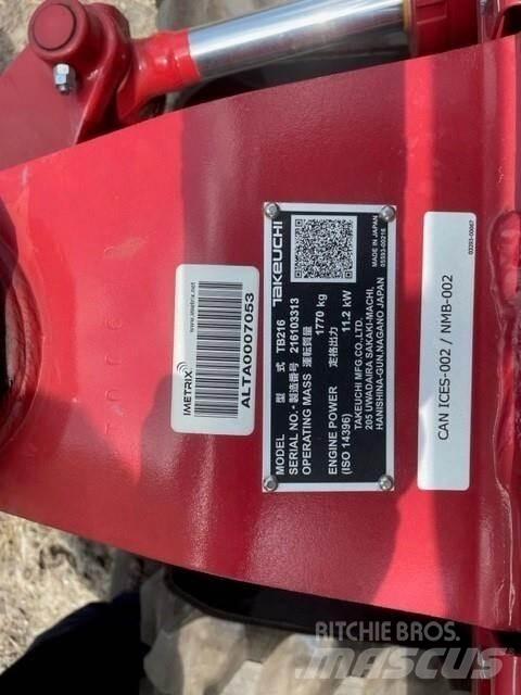 Takeuchi TB216 小型挖掘机