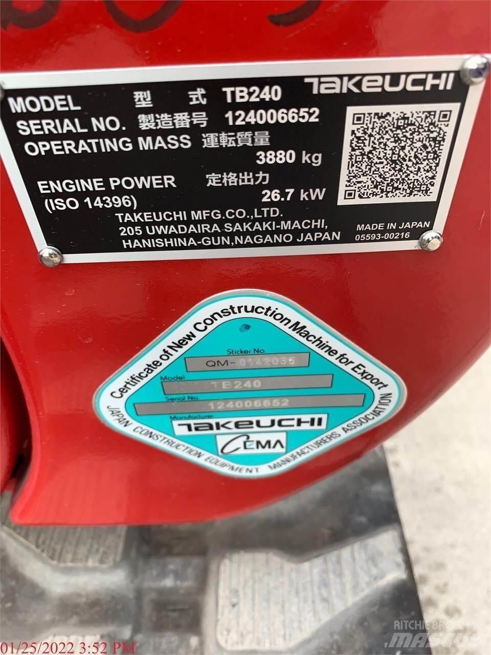 Takeuchi TB240 小型挖掘机