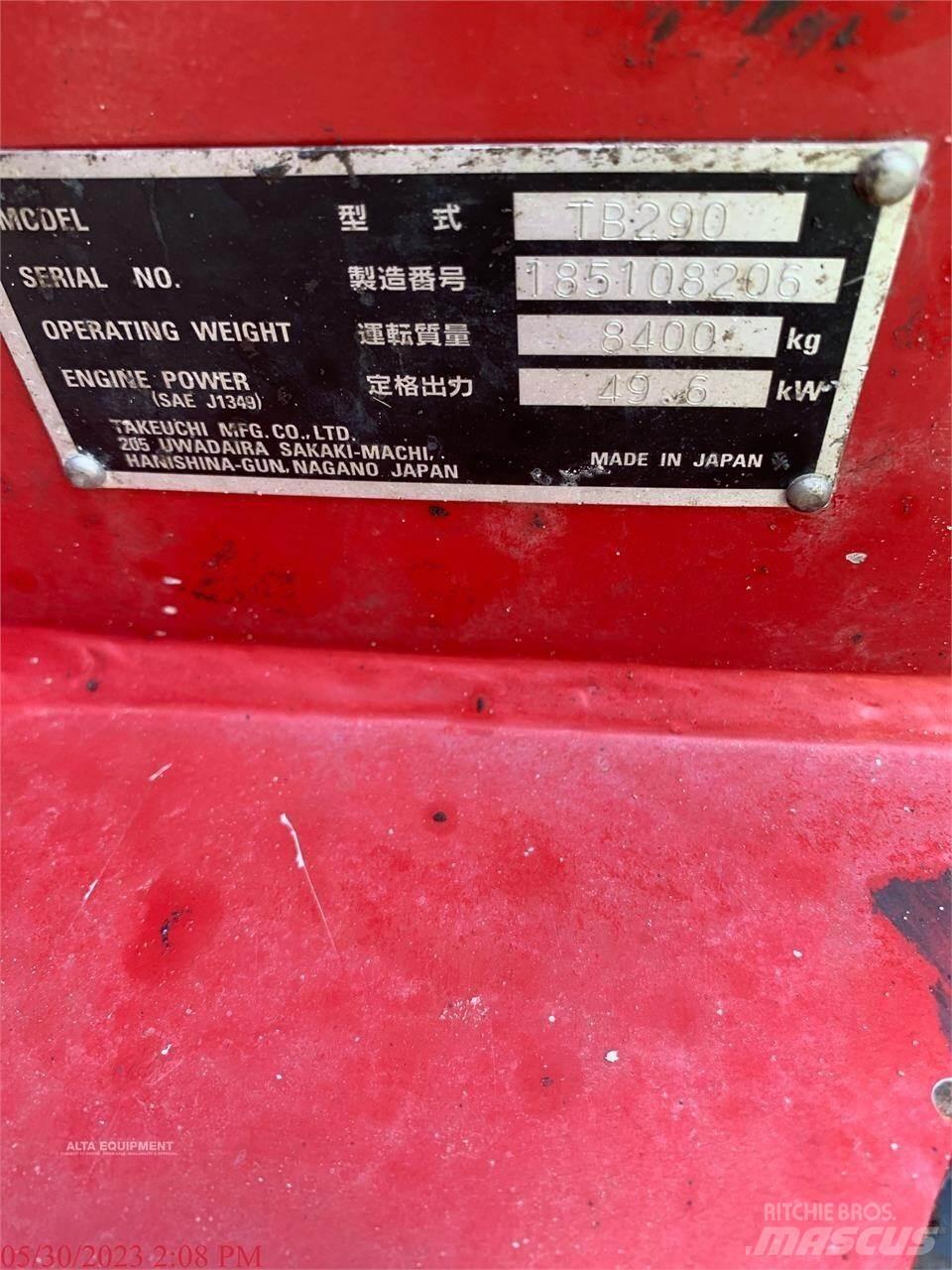 Takeuchi TB290 履带挖掘机