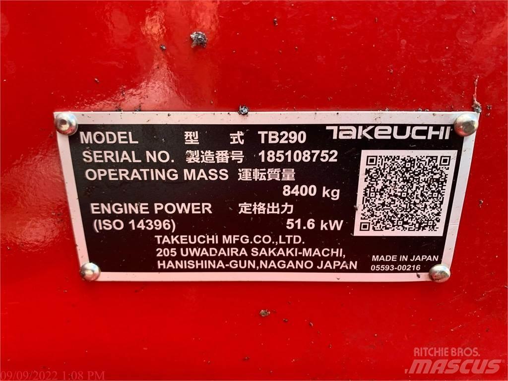 Takeuchi TB290 履带挖掘机