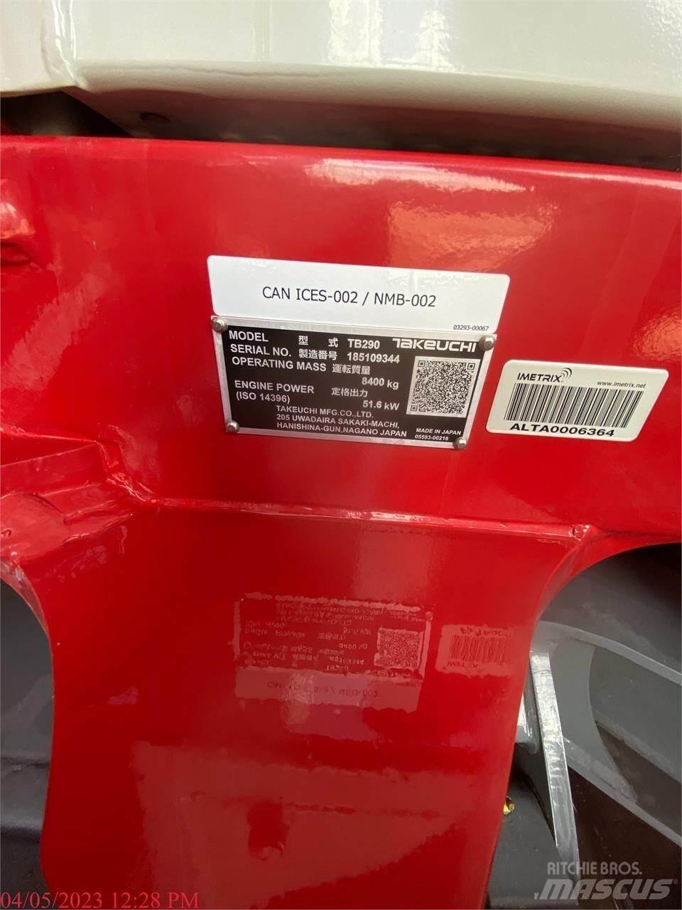 Takeuchi TB290 履带挖掘机