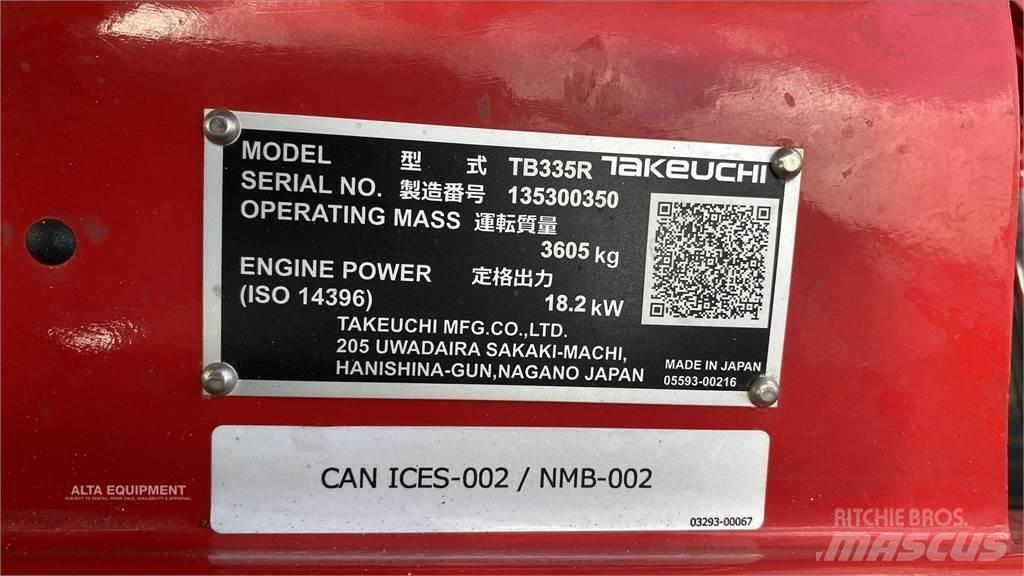 Takeuchi TB335R 小型挖掘机