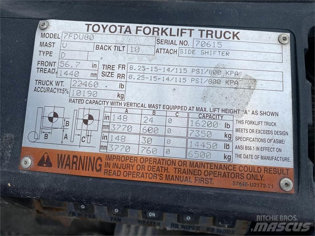 Toyota 7FDU80 其他叉车