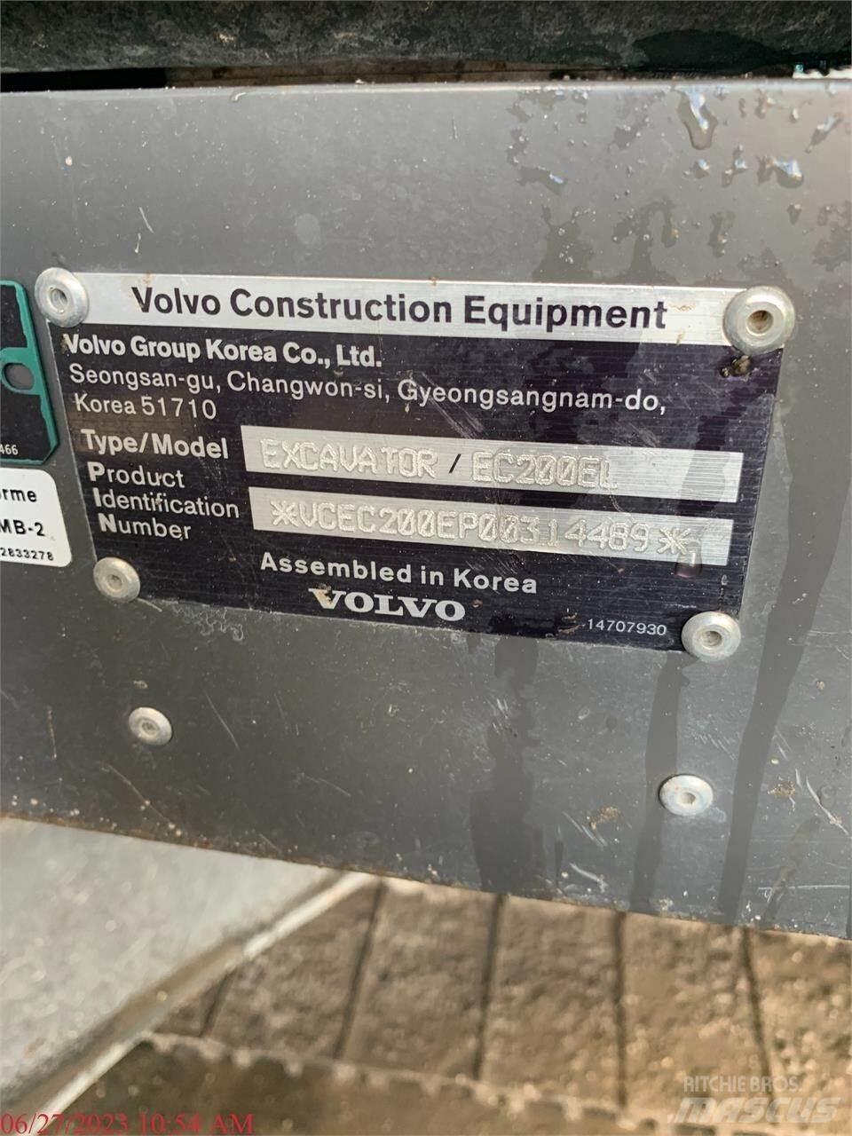 Volvo EC200EL 履带挖掘机