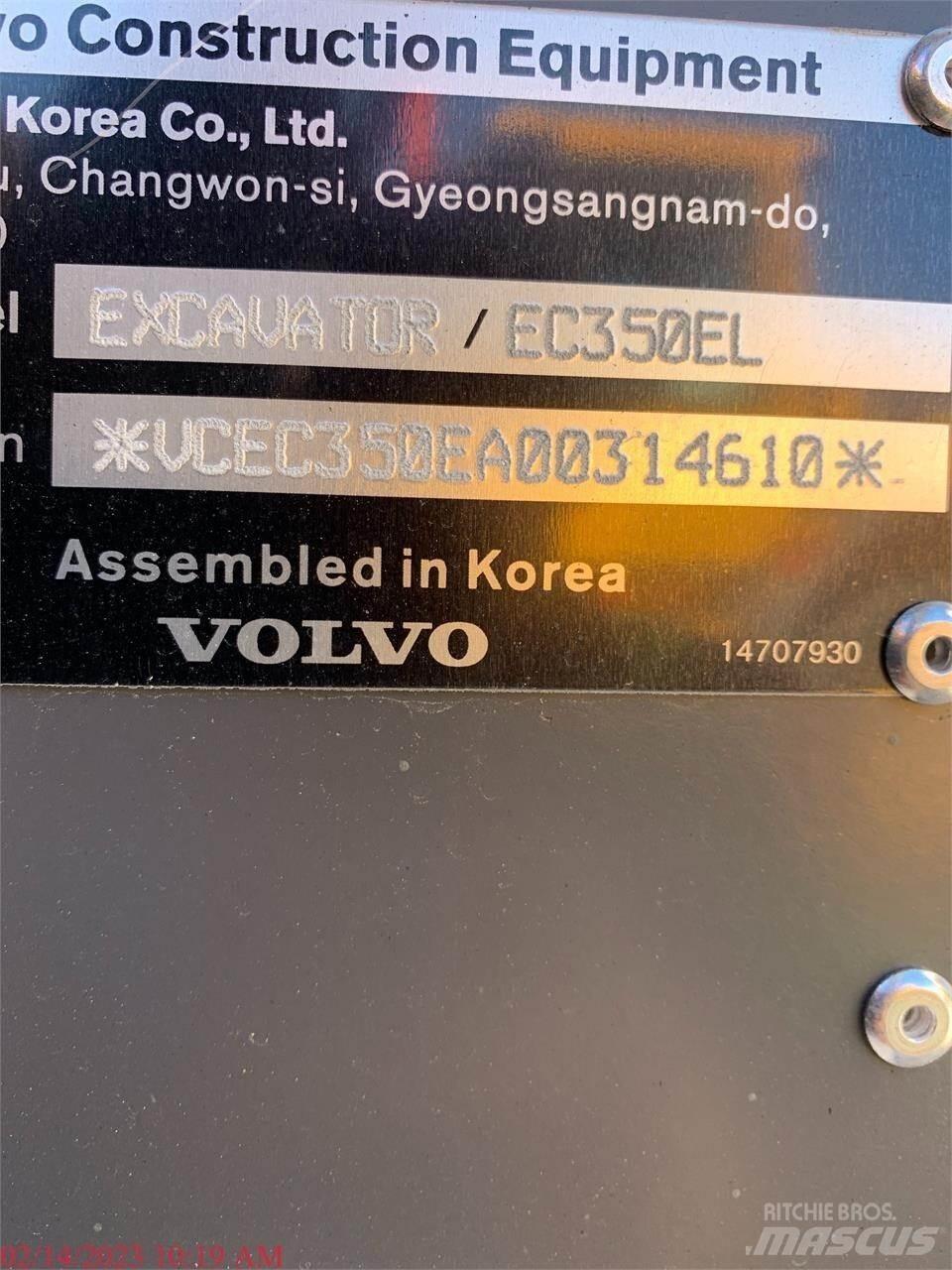 Volvo EC350EL 履带挖掘机