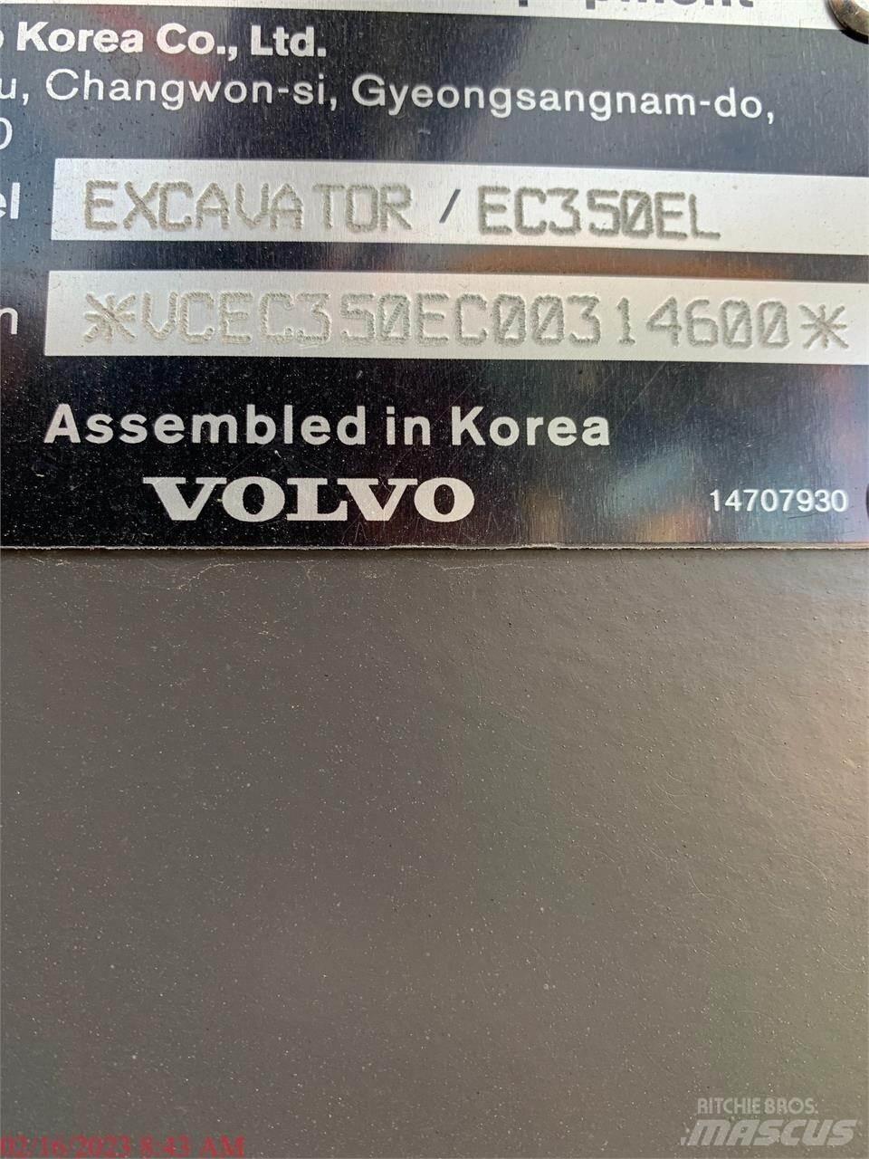 Volvo EC350EL 履带挖掘机