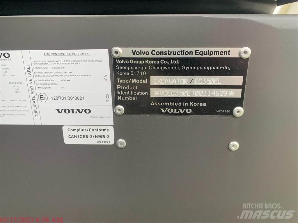 Volvo EC350EL 履带挖掘机
