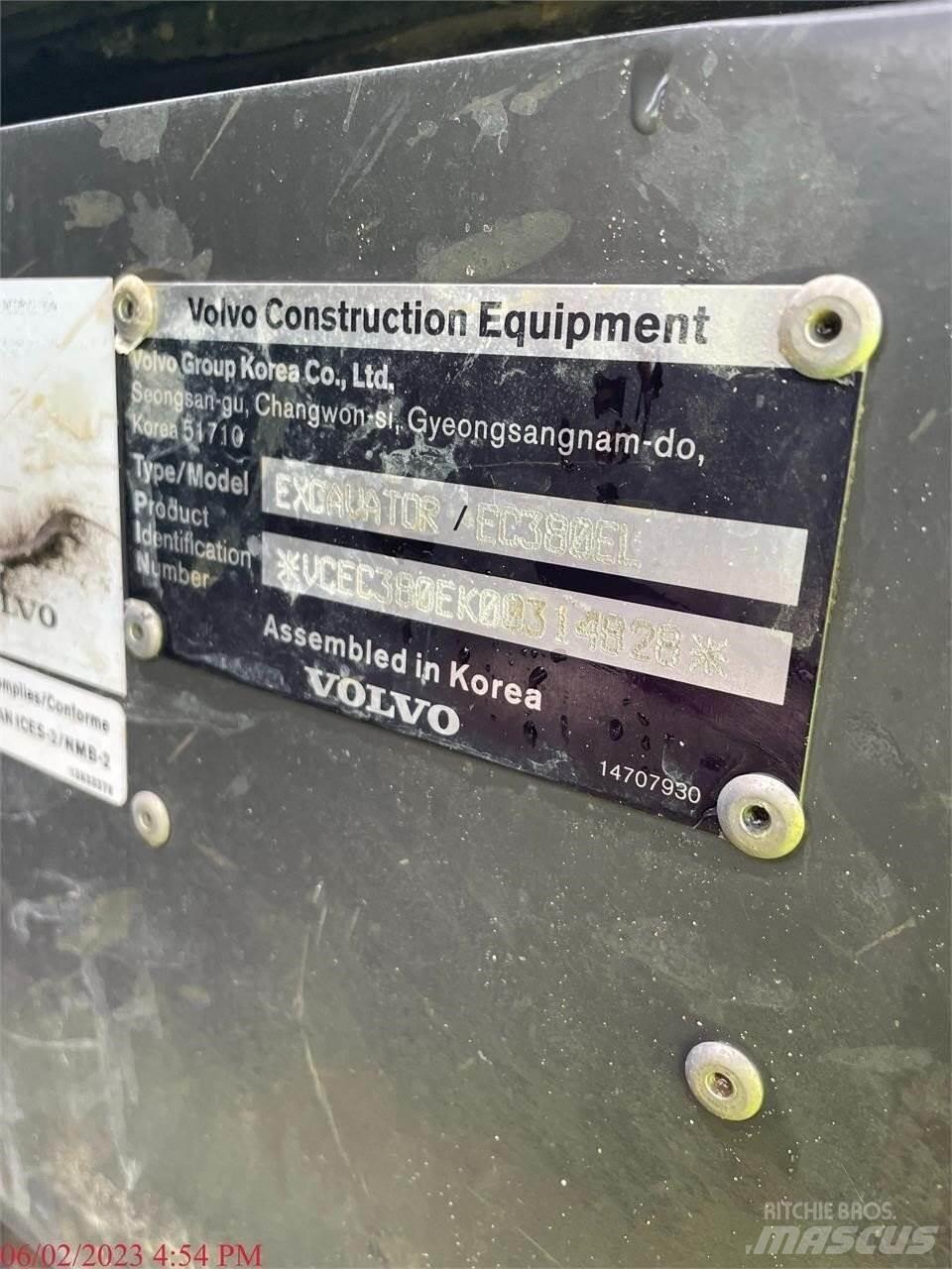 Volvo EC380EL 履带挖掘机