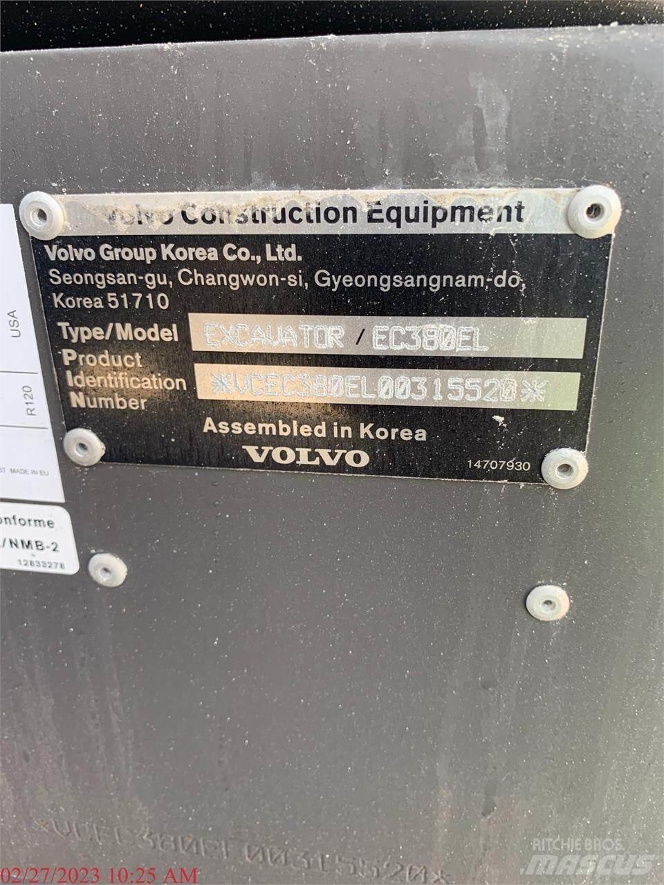 Volvo EC380EL 履带挖掘机