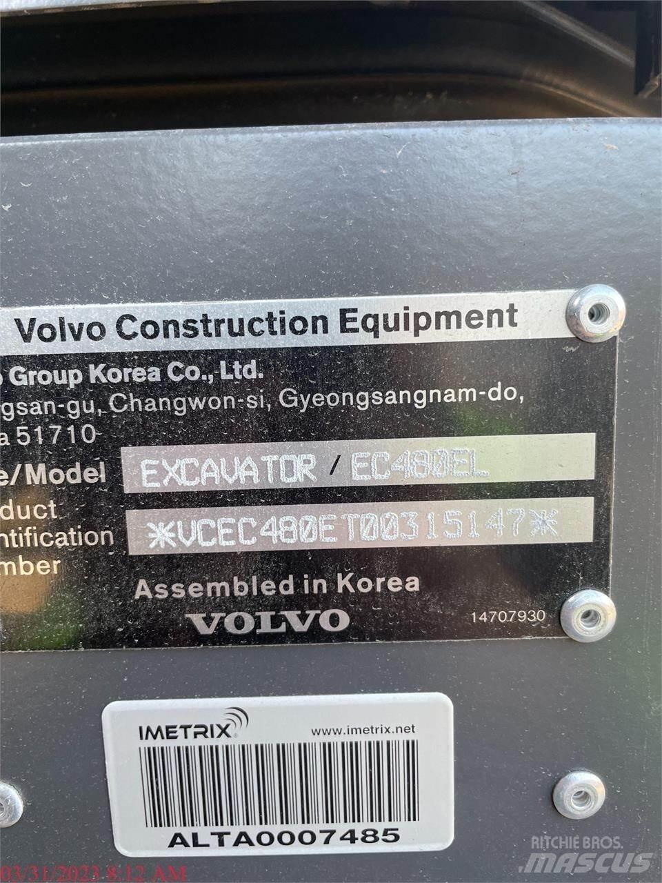 Volvo EC480EL 履带挖掘机