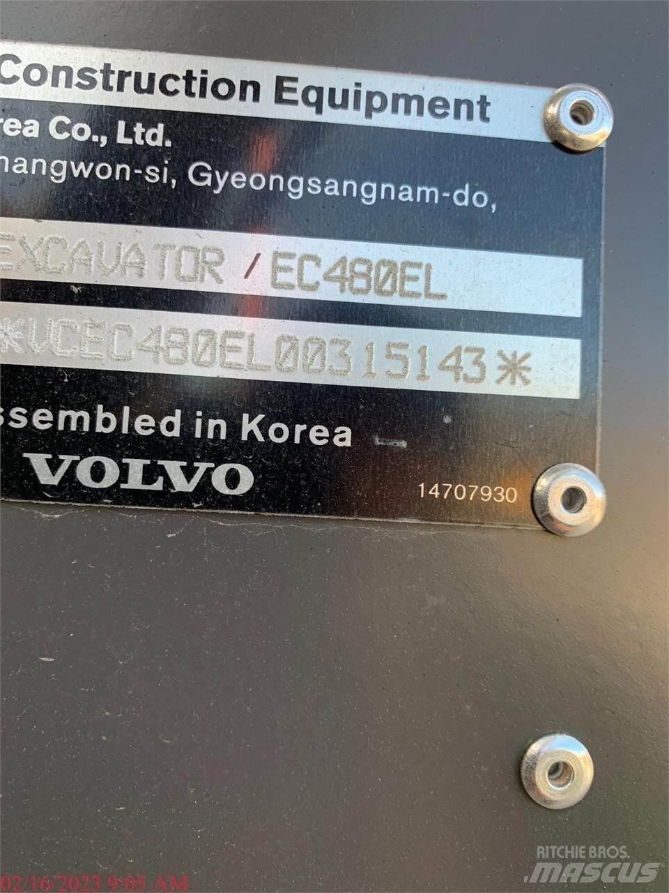 Volvo EC480EL 履带挖掘机