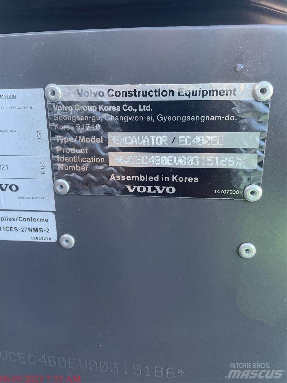 Volvo EC480EL 履带挖掘机