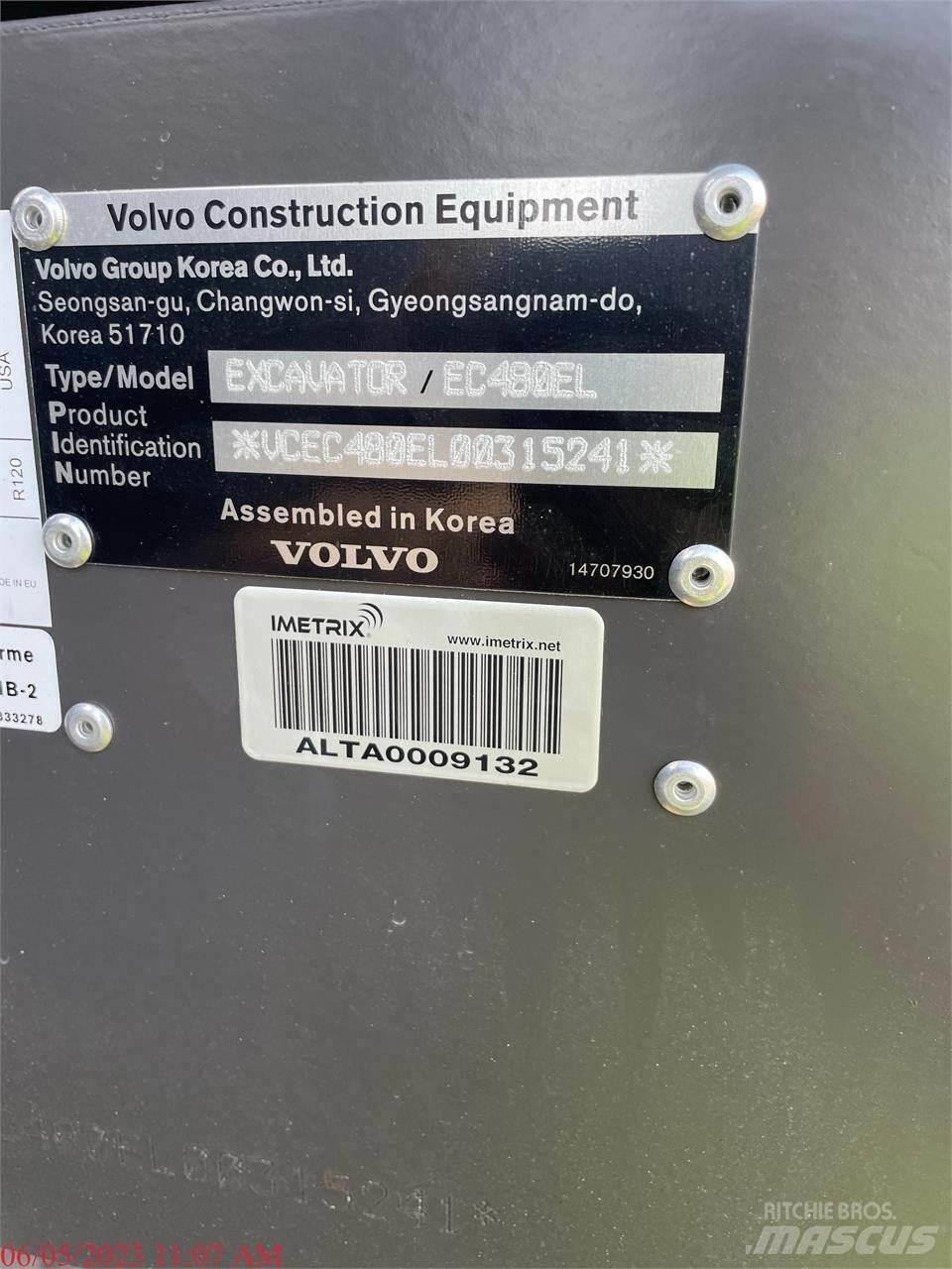 Volvo EC480EL 履带挖掘机