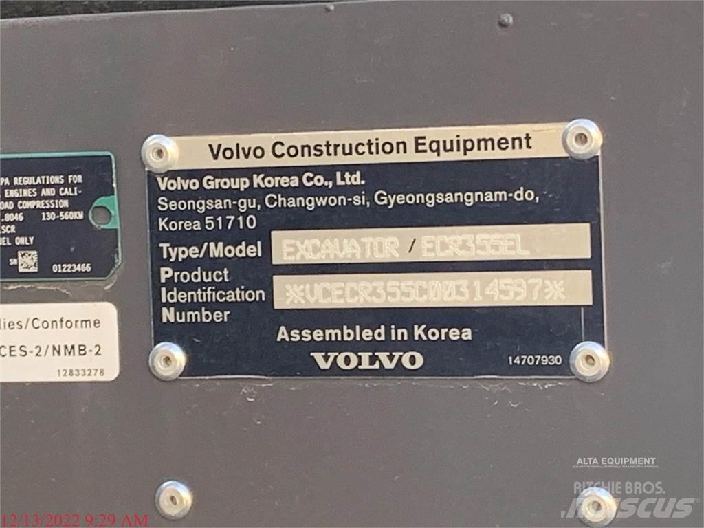 Volvo ECR355EL 履带挖掘机