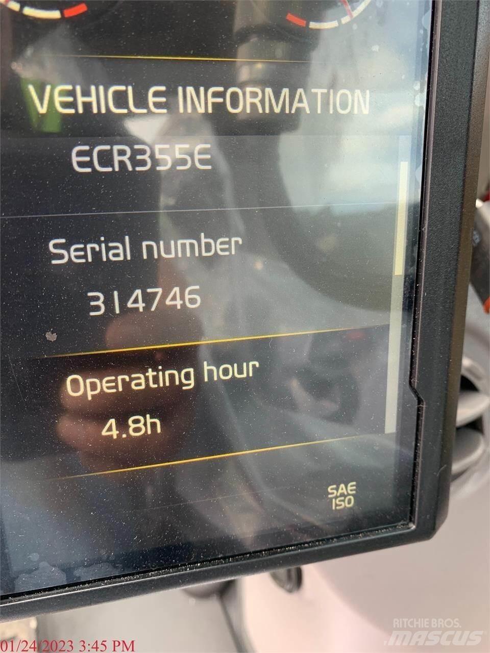 Volvo ECR355EL 履带挖掘机