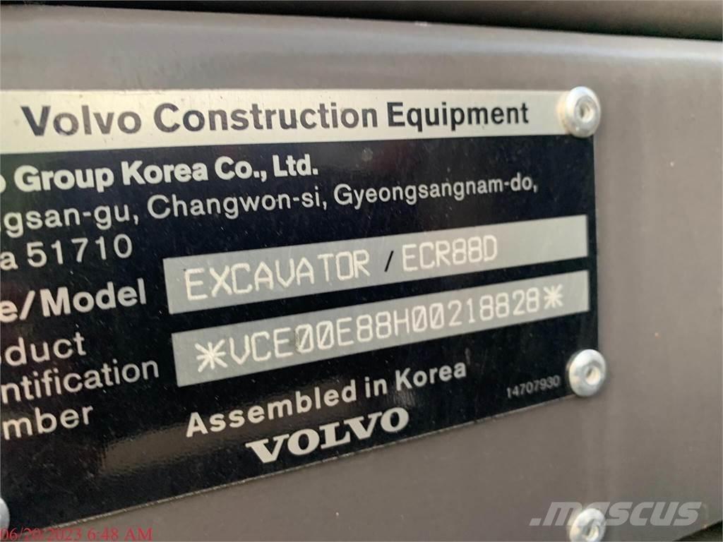 Volvo ECR88D 履带挖掘机