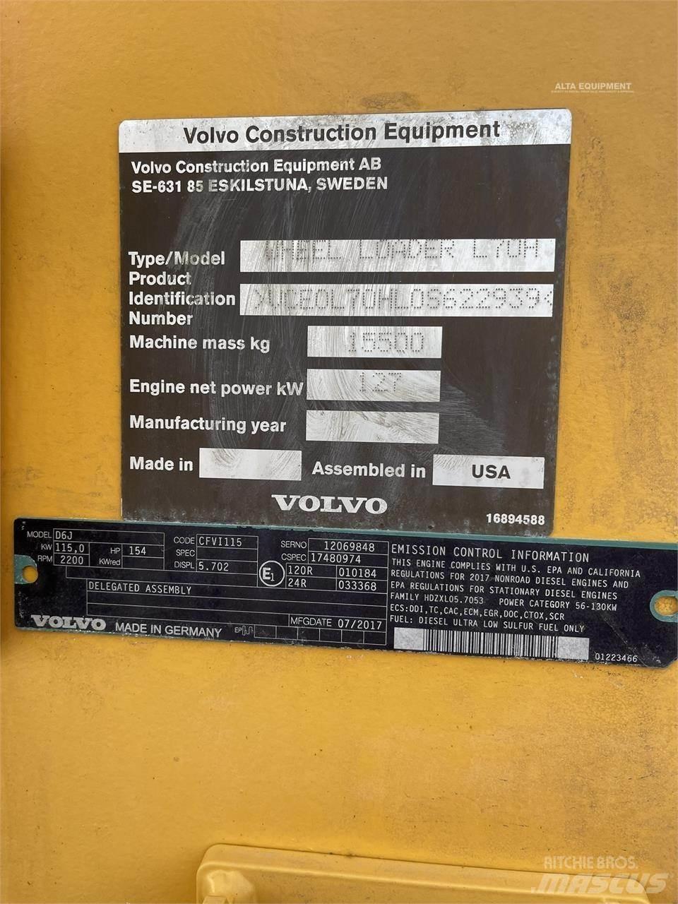 Volvo L70H 轮式装载机