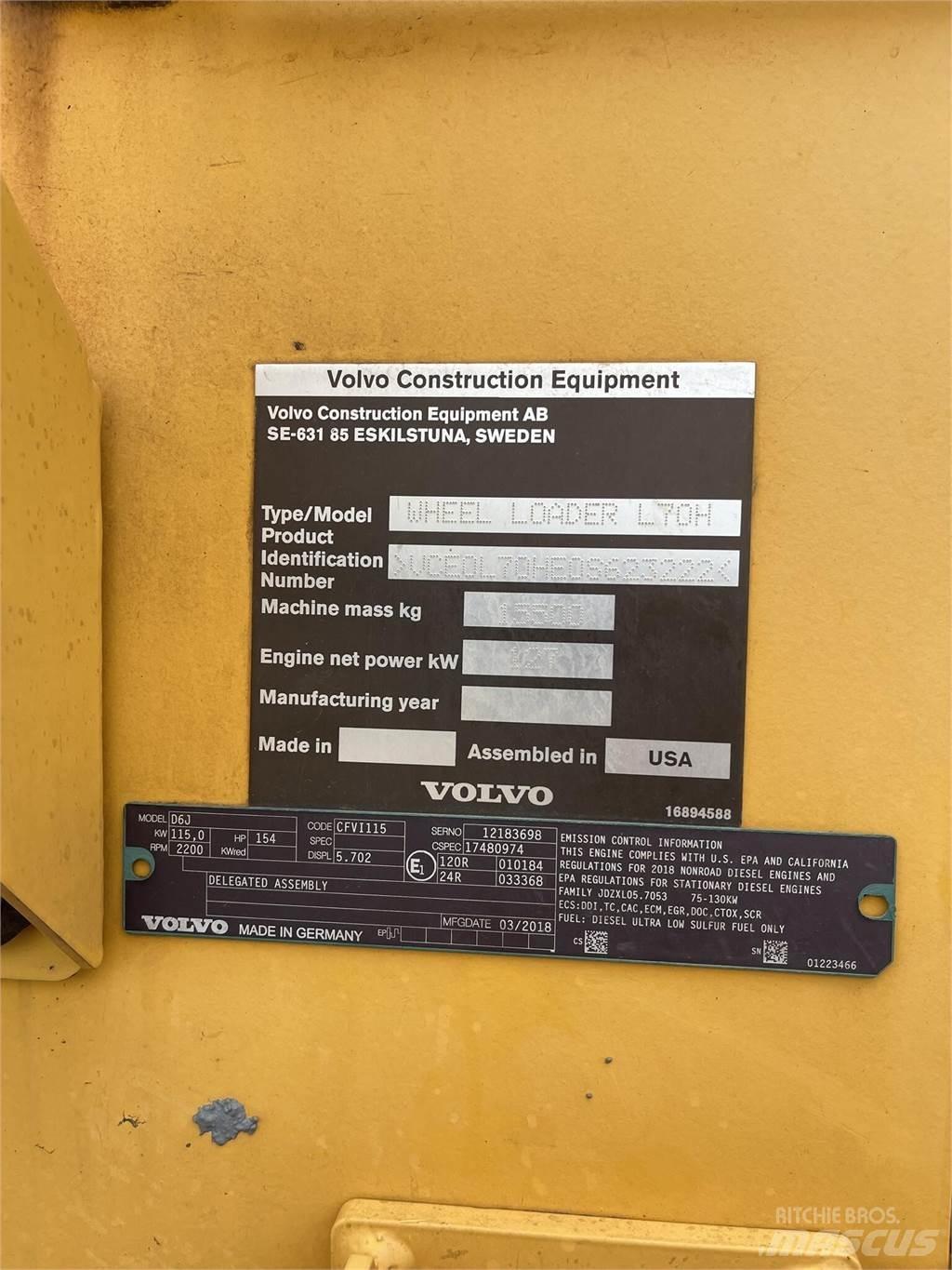 Volvo L70H 轮式装载机