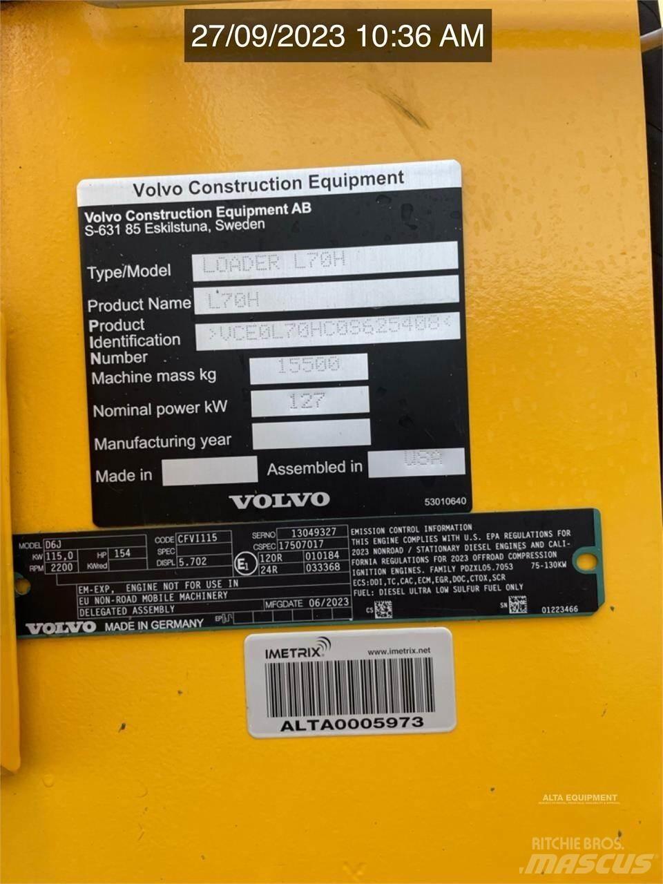 Volvo L70H 轮式装载机