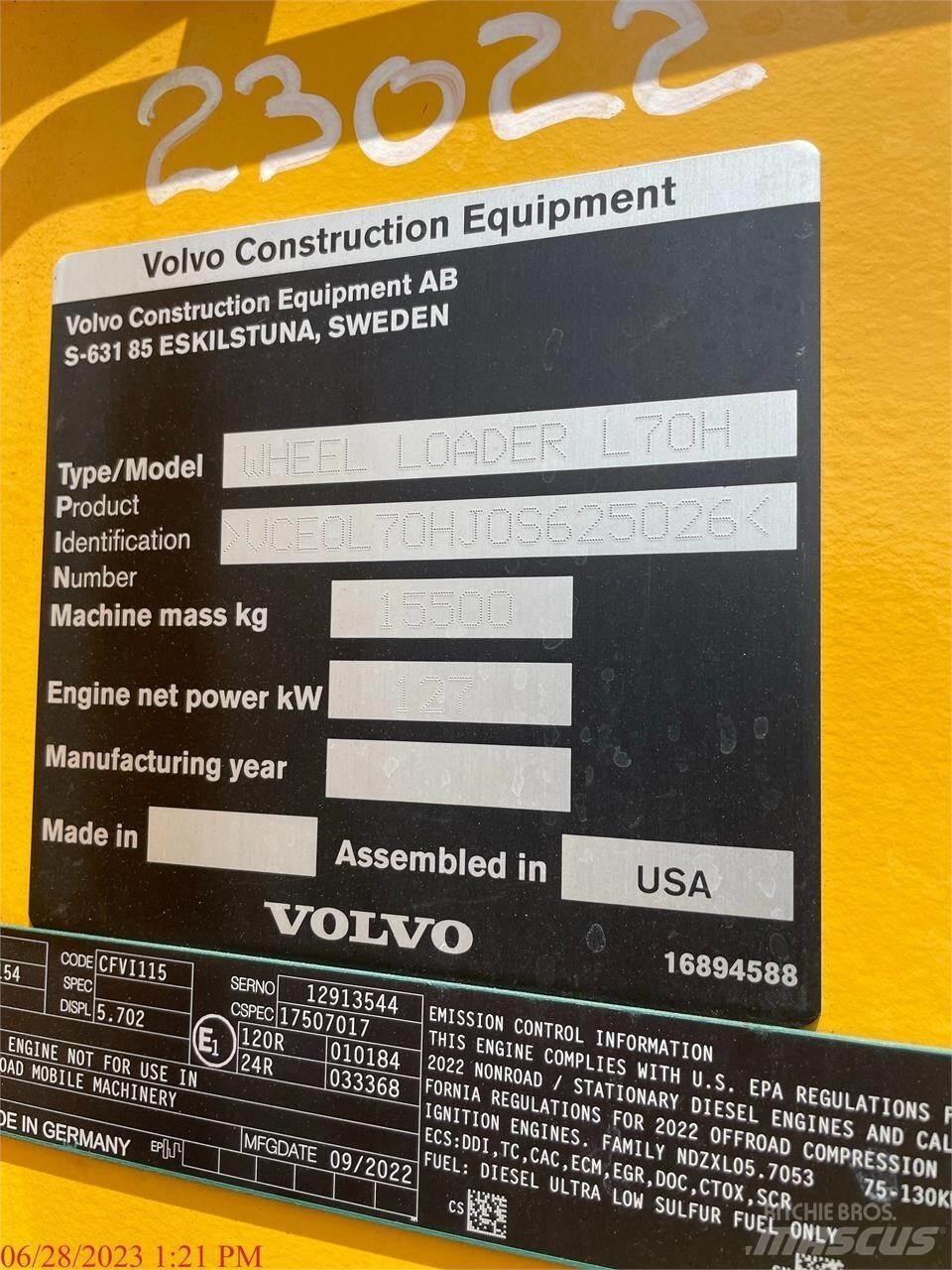 Volvo L70H 轮式装载机