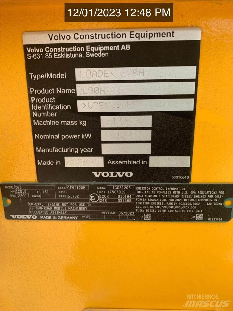 Volvo L90H 轮式装载机
