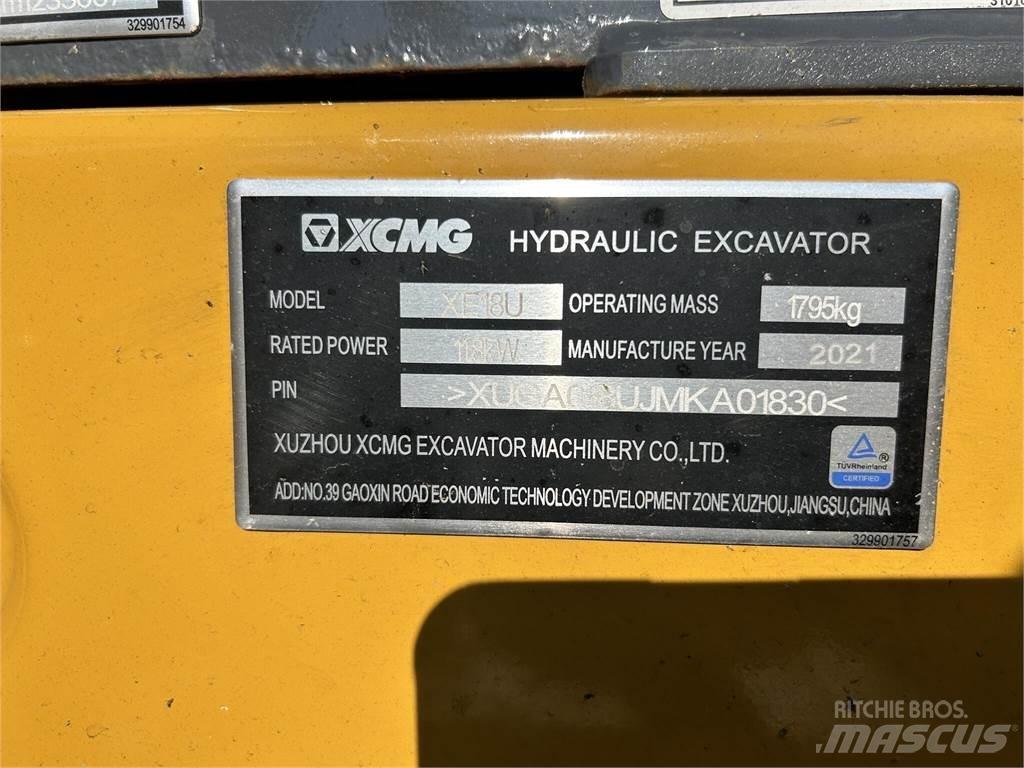 XCMG XE18U 小型挖掘机