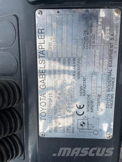 Toyota 42-7FGF15 天然气叉车