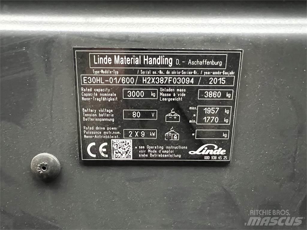Linde E30/600HL 电动叉车