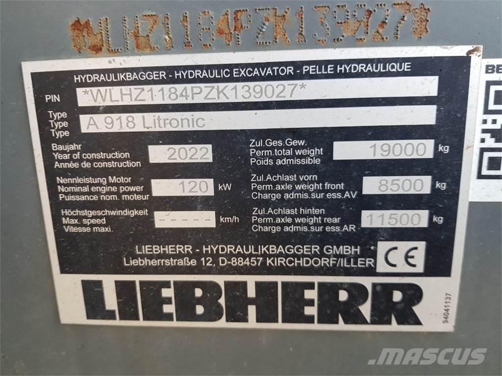 Liebherr A918 轮式挖掘机