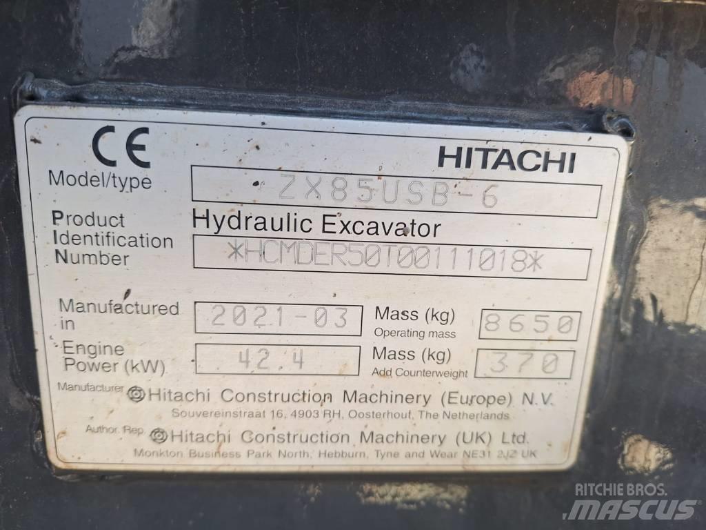 Hitachi ZX85USB-6 中型挖掘机