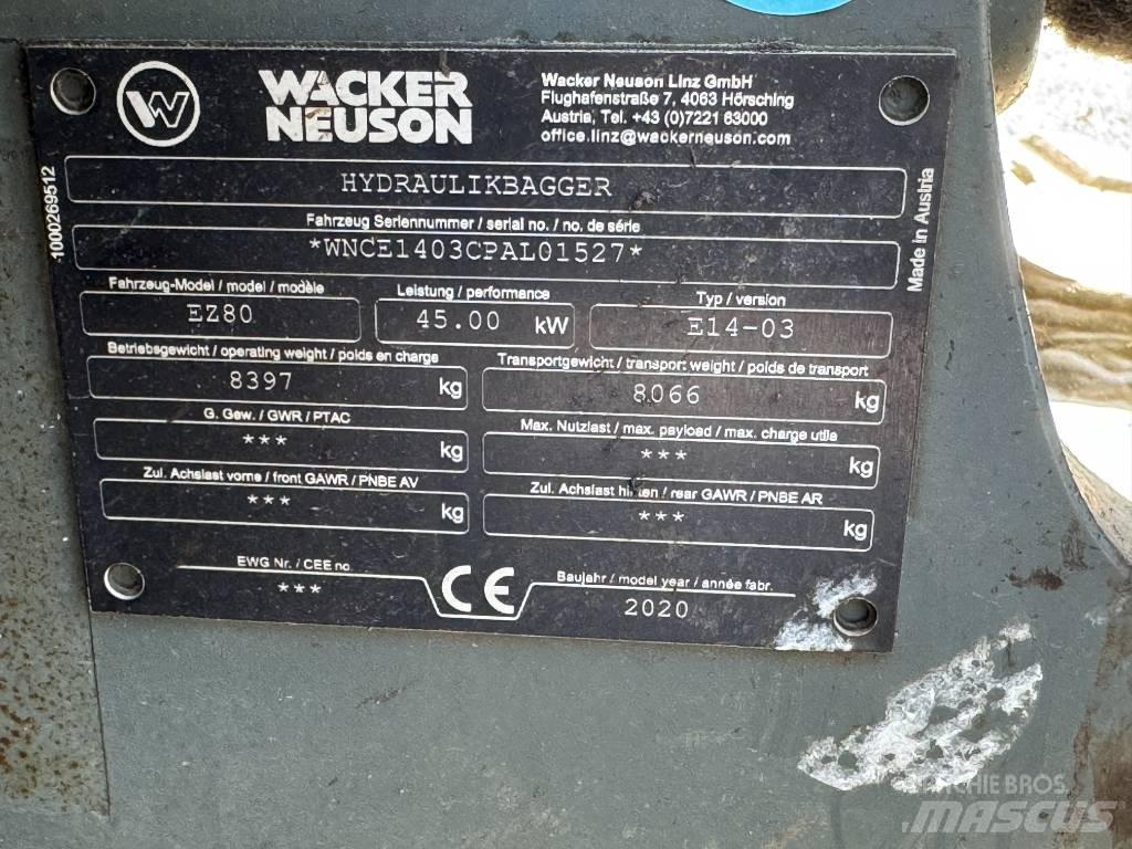 Wacker Neuson EZ80 履带挖掘机