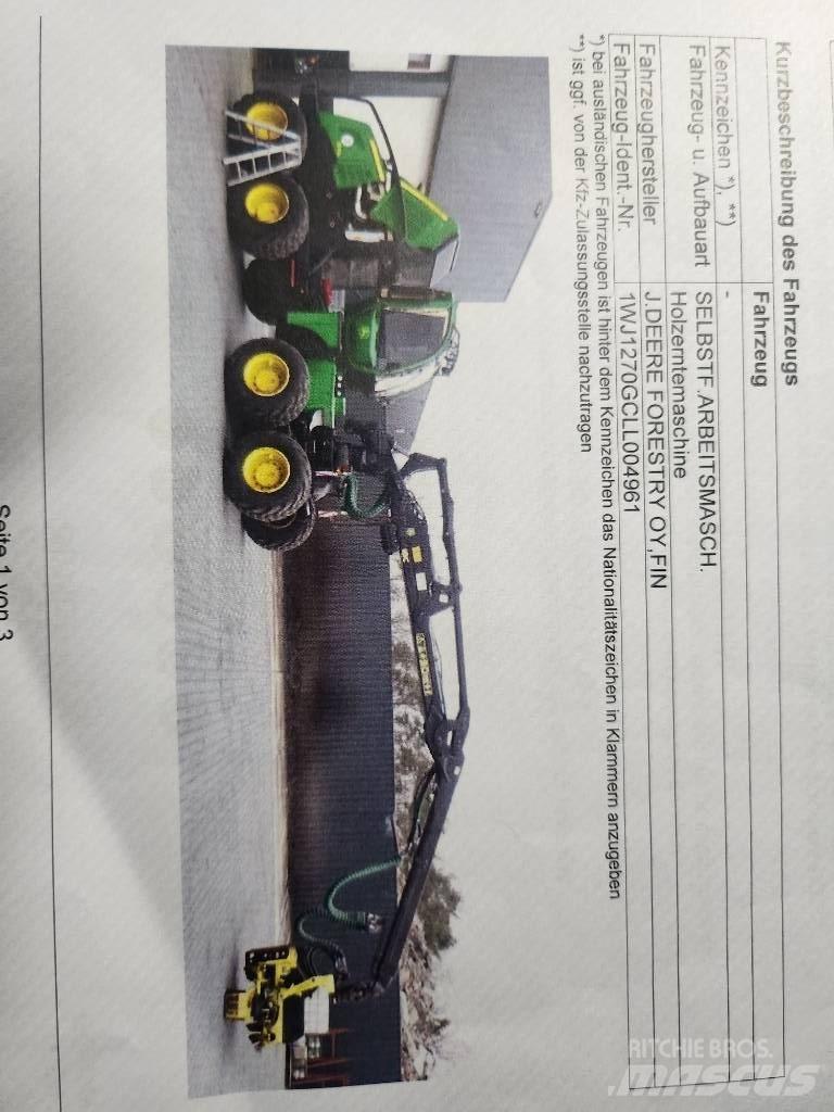 John Deere 1270 G 收割机