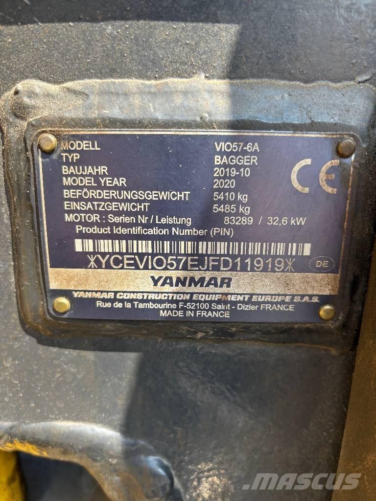 Yanmar Vio 57 小型挖掘机