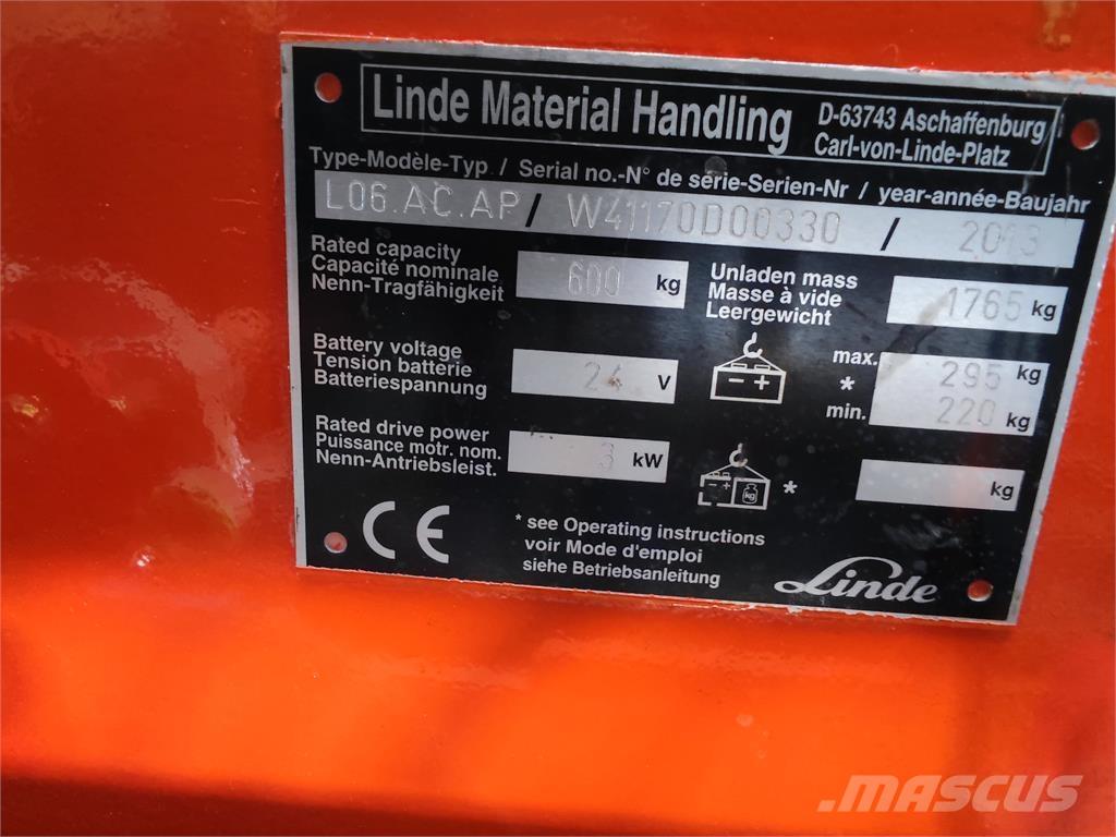 Linde L06 AC AP 行走式堆垛机