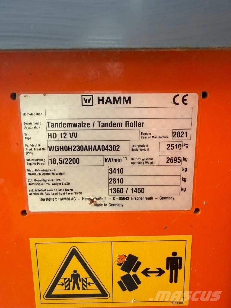 Hamm HD 12 双轮压路机