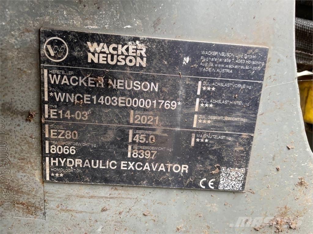 Wacker Neuson EZ80 履带挖掘机