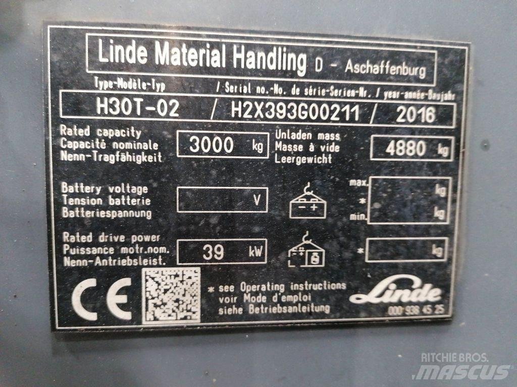 Linde H30T-02 天然气叉车