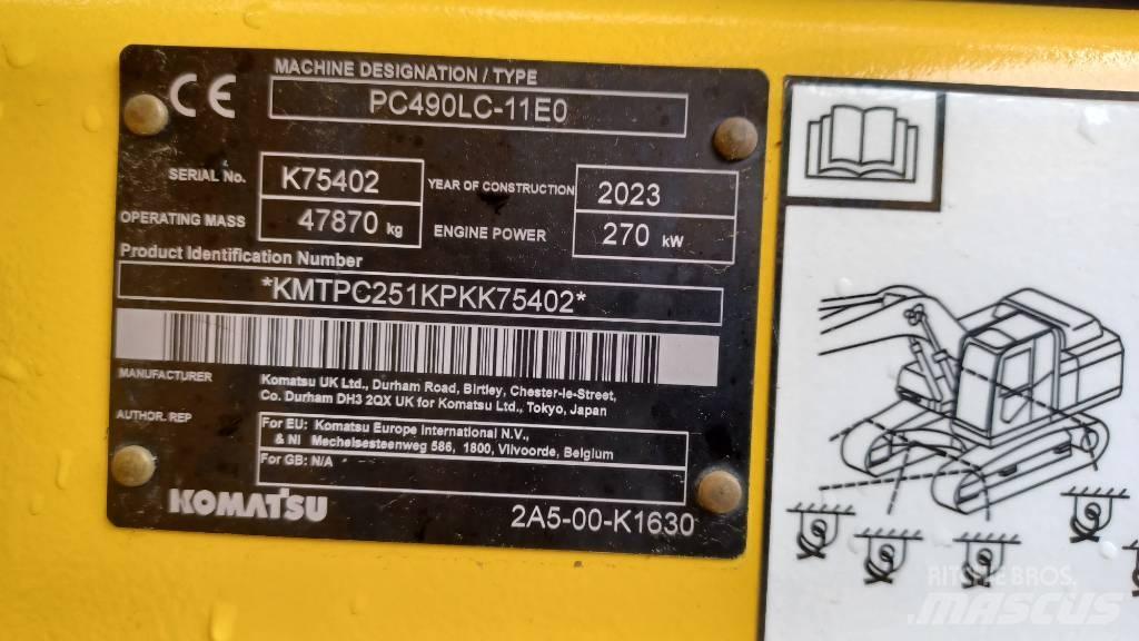 Komatsu PC 490 LC-11 履带挖掘机
