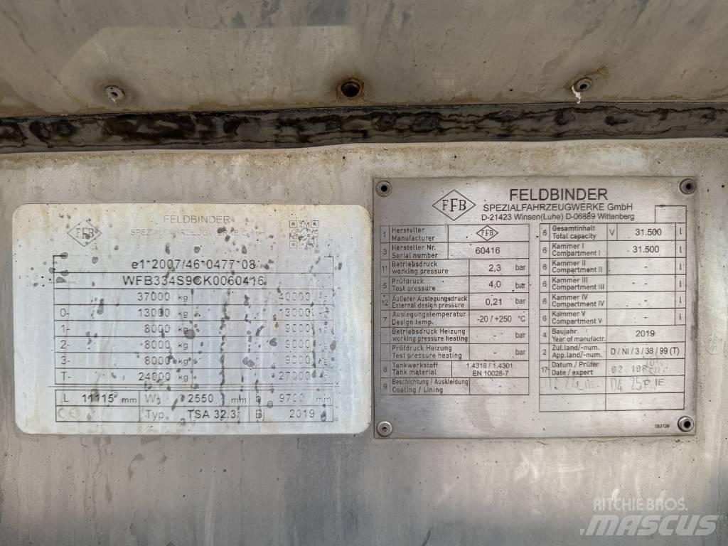 Feldbinder TSA 32.3 罐式拖车