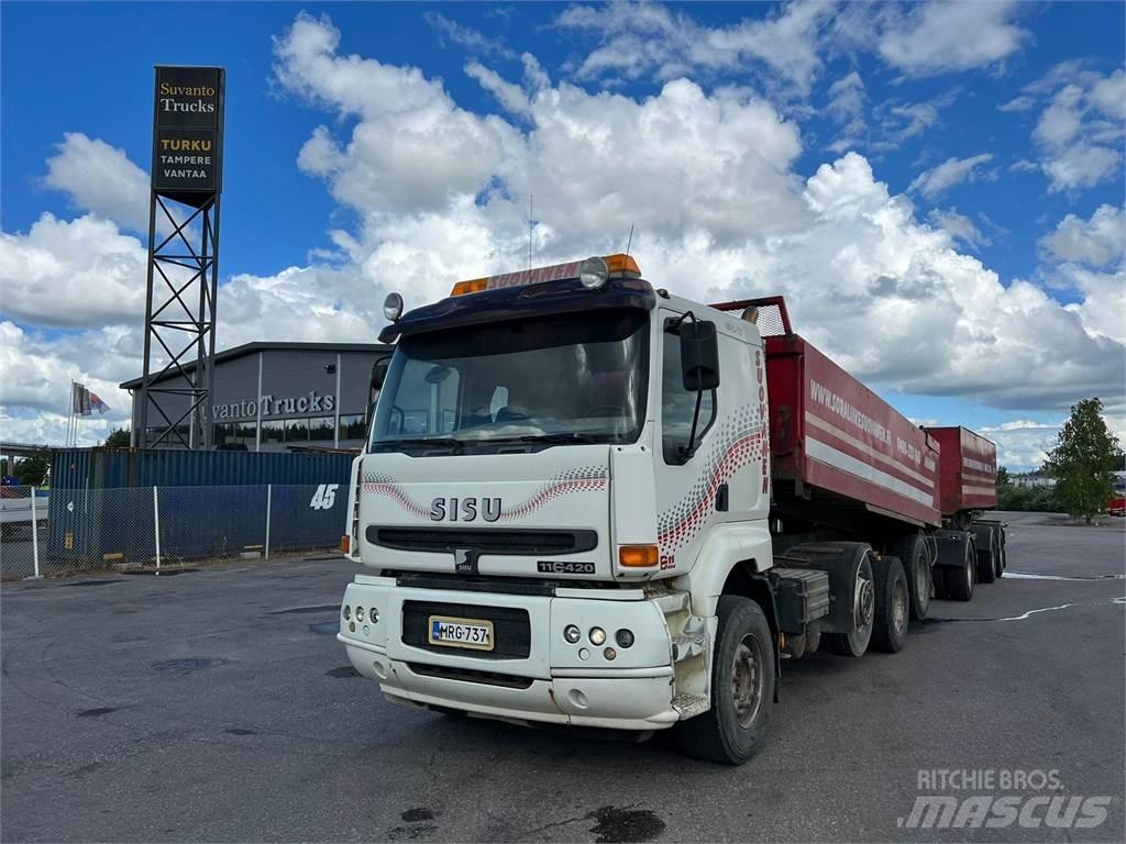 Sisu E11M-420 8X4 自卸式货车