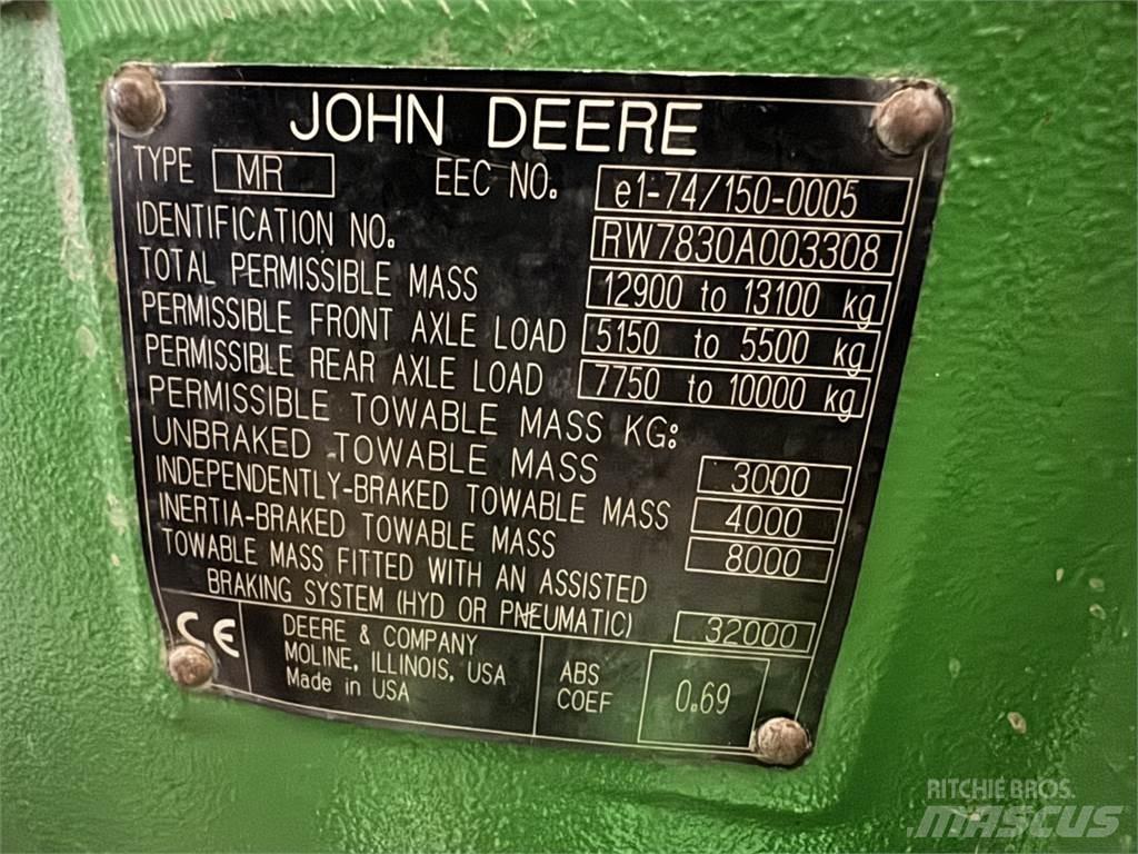 John Deere 7830 拖拉机/农用车