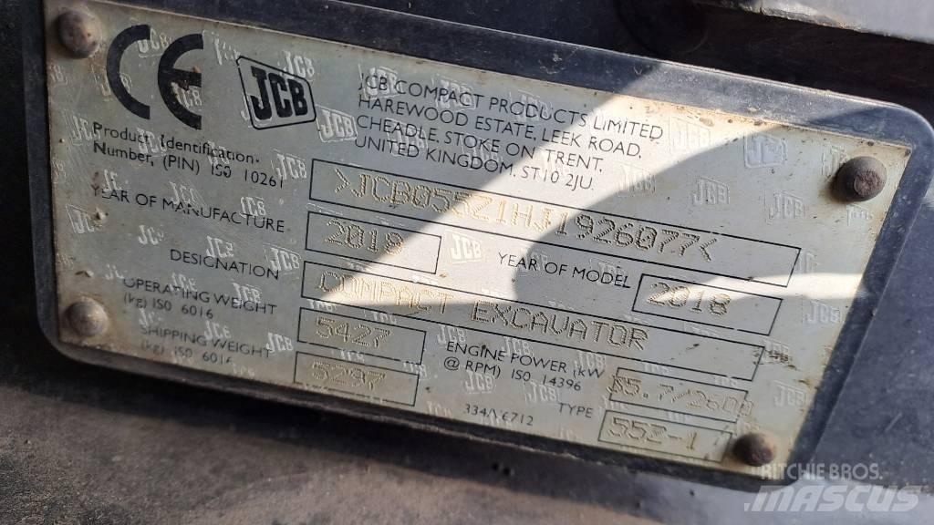 JCB 55Z-1 小型挖掘机
