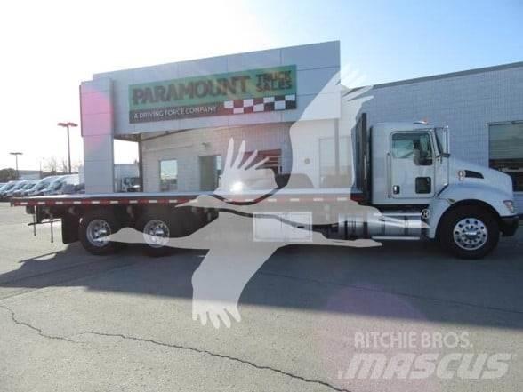 Kenworth T370 平板栏板货车