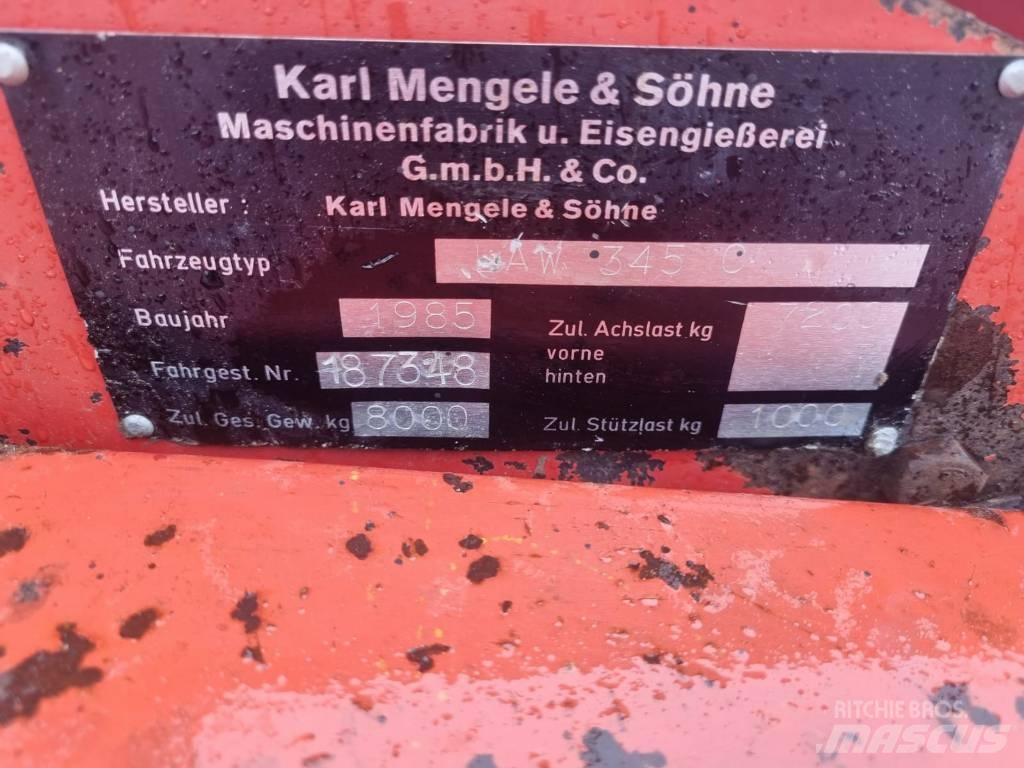 Mengele AW 345 c 自动装载拖车