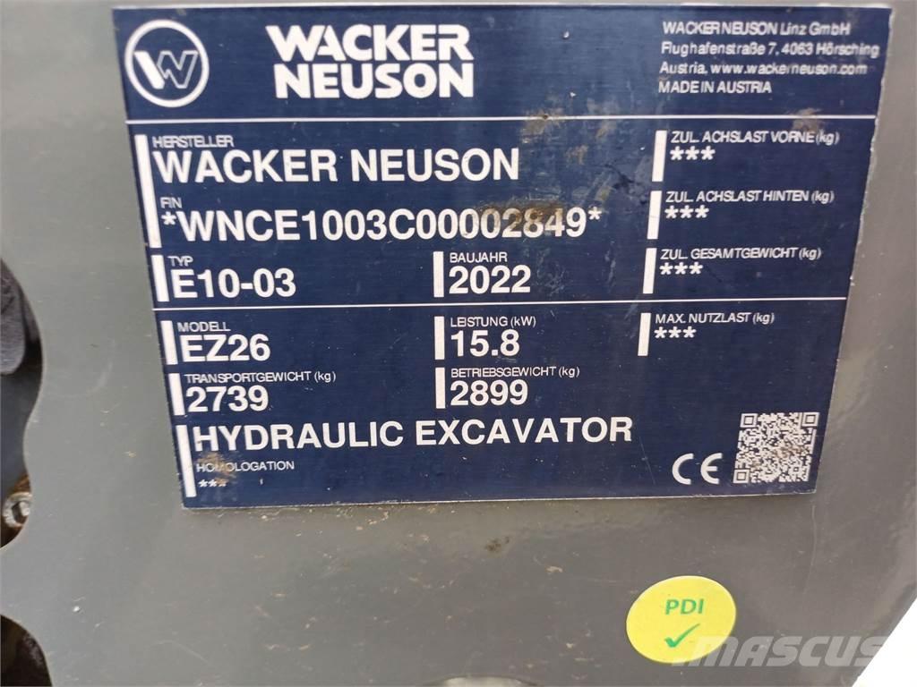 Wacker Neuson EZ26 履带挖掘机
