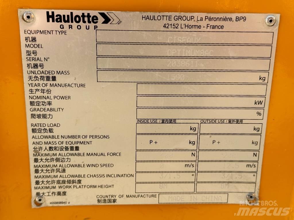 Haulotte OPTIMUM 8 剪叉式升降机